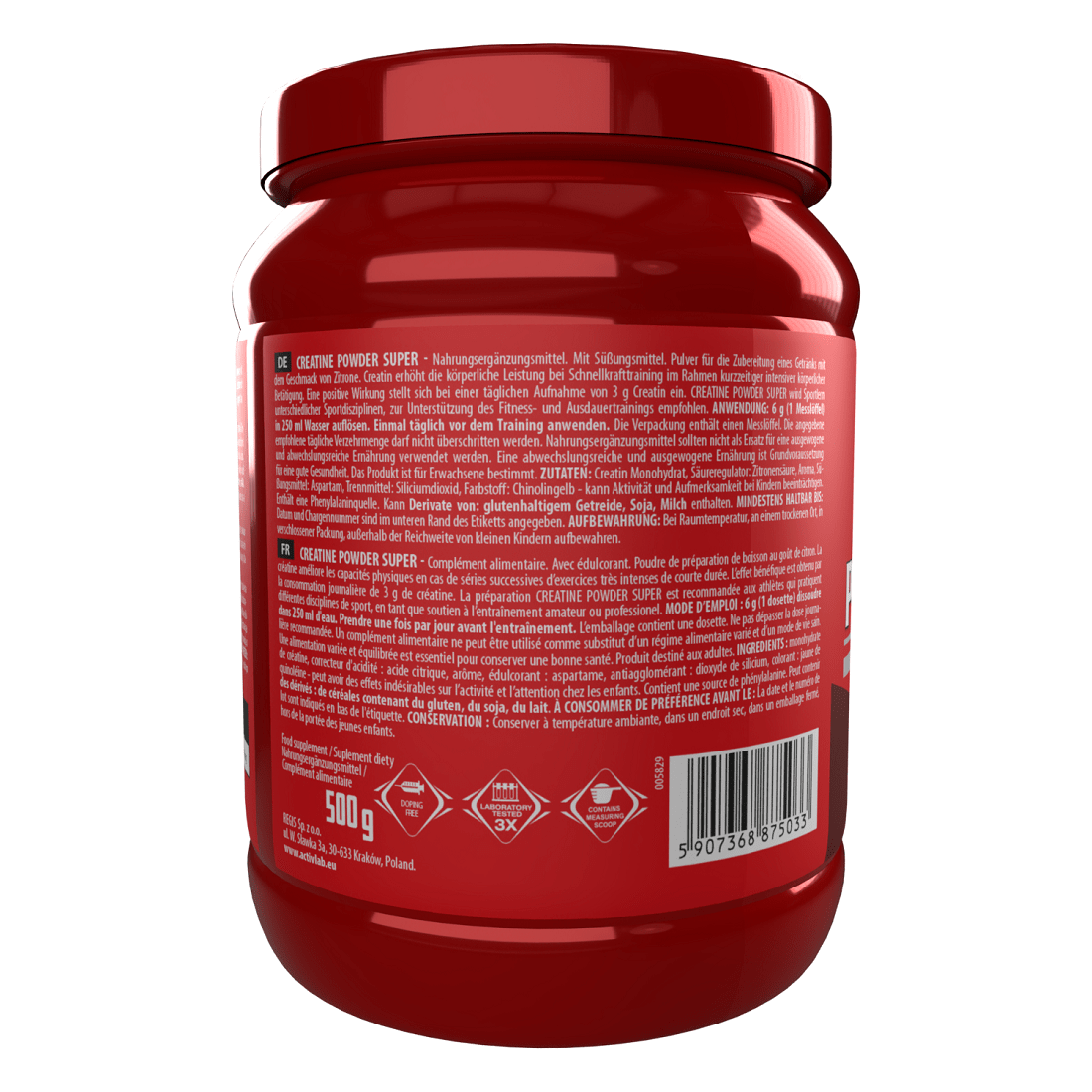Creatine monohydrate 500g Orange